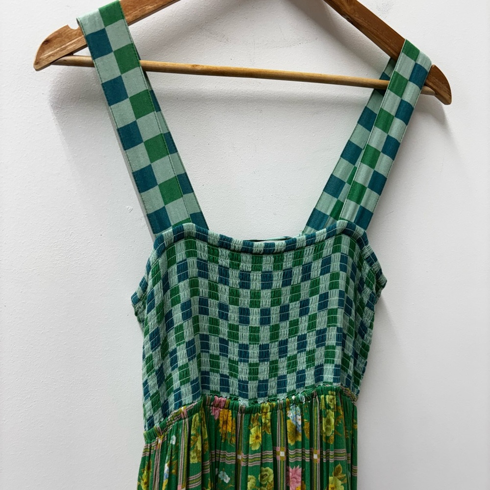 Spell Flora Patchwork Strappy Maxi Dress in Citrus Crush - Picture 5 of 8